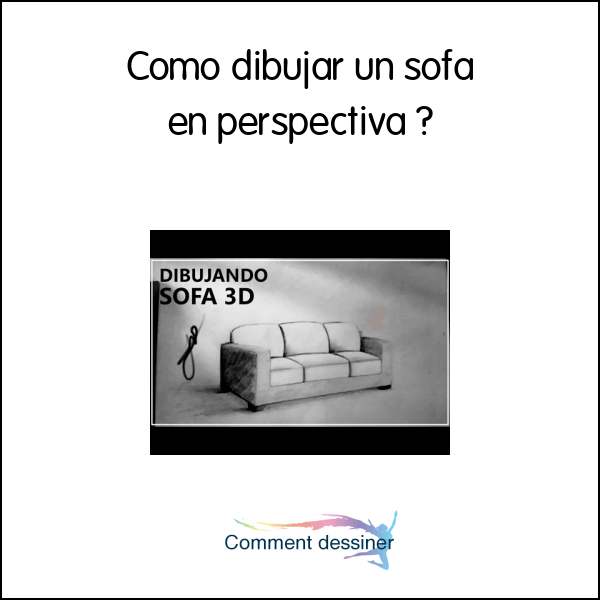 Como dibujar un sofa en perspectiva